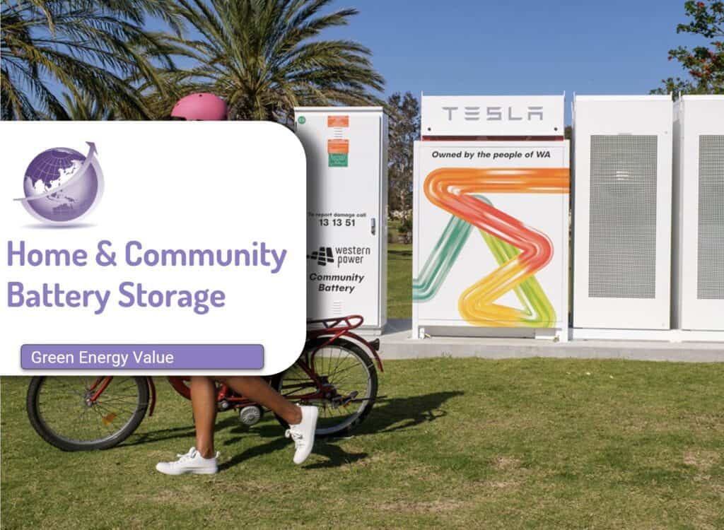home and community battery storage provides support for cheaper power