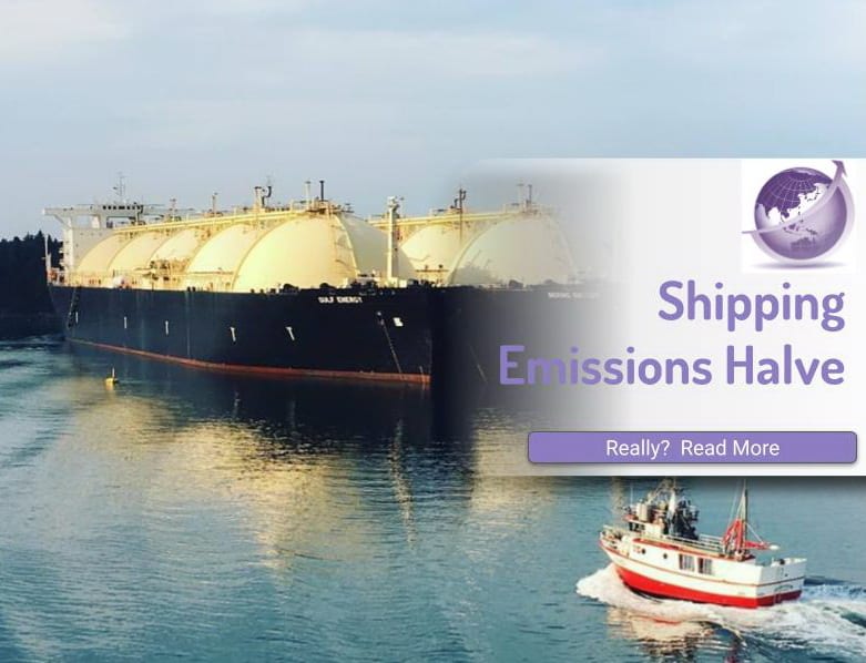 shipping emissions halve
