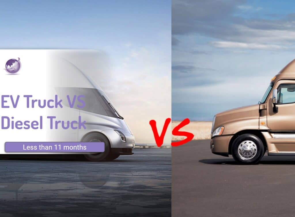 tesla semi versus diesel truck