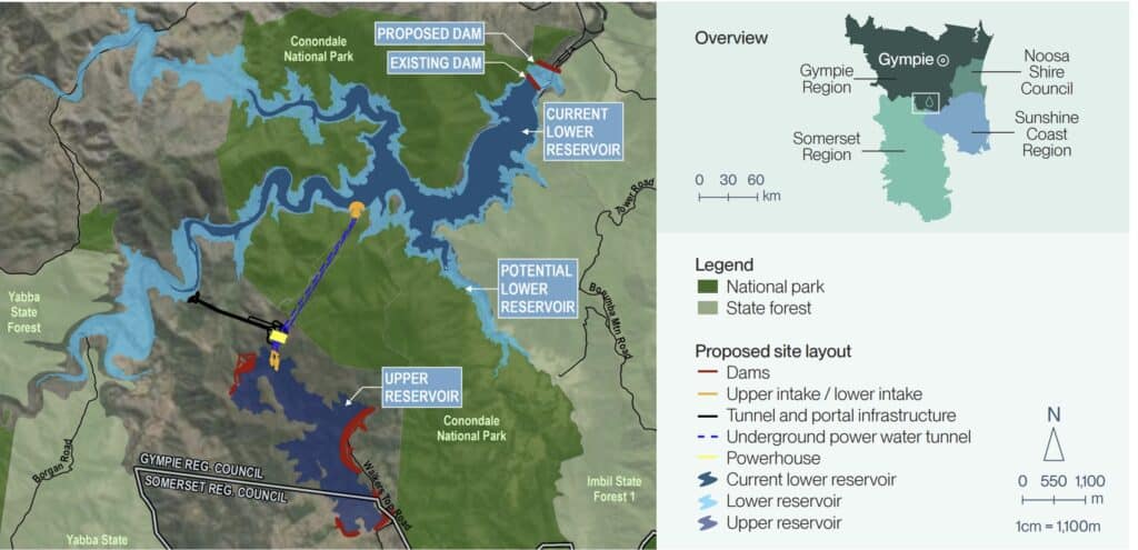 Borumba queensland pumped hydro proposals