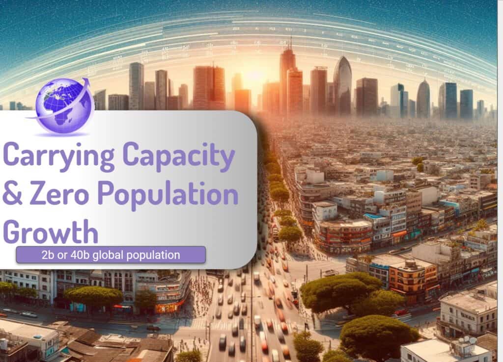 Zero Population Growth & Carrying Capacity - A likely Scenario